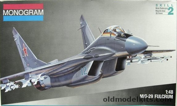 Monogram 1/48 Mig-29 Fulcrum, 5825 plastic model kit